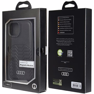 Audi Synthetic Leather Ümbris with MagSafe jaoks iPhone 15/14/13 - must