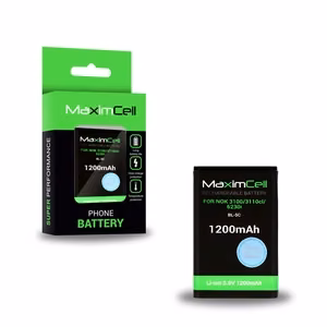 Maximcell aku Nokia 3100/3110CL/6230I BL-5C jaoks 1200mAh Li-ion
