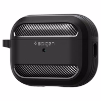Spigen Rugged Armor Ümbris jaoks Apple AirPods Pro 1 / 2 - Matte must