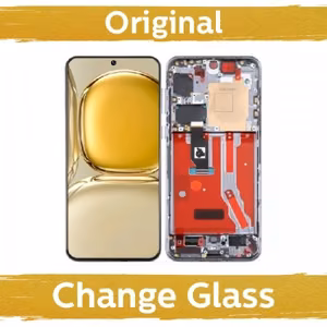 LCD ekraan ühilduv Huawei P50 raamiga / must / (Uuendatud: Hiina)