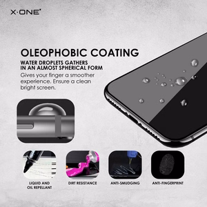 X-ONE Full Cover Extra Strong Matte - jaoks iPhone 15 Plus/16 Plus Karastatud klaas 9H