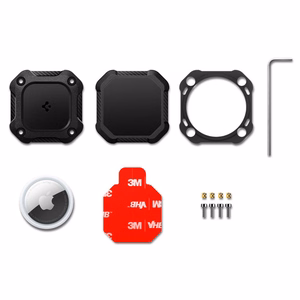 Spigen Tough Armor Ümbris jaoks AirTag 1/2 - Must