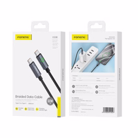FONENG kaabel XS08 USB-C - USB-C PD 60W 1.2m must
