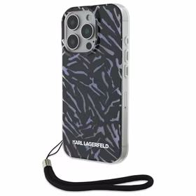 Karl Lagerfeld Zebra With Cord iPhone 16 Pro Max Ümbris - lilla