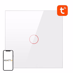 Nutikas Valgus Lüliti WiFi Avatto TS02-EU-W1 1 way TUYA (valge)