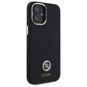 Guess Silicone Logo Strass 4G Ümbris jaoks iPhone 16 - must