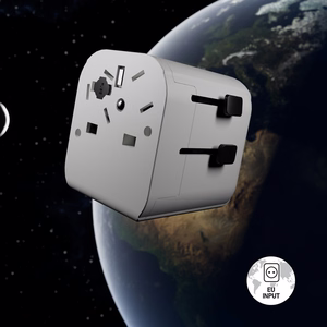 SBS universal travel adapter - EU 2xUSB-A - valge