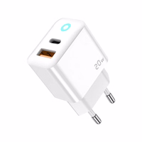 JELLICO seinalaadija EU11 PD 20W 1xUSB-C + 1xUSB QC3.0 + kaabel USB-C - Lightning Valge