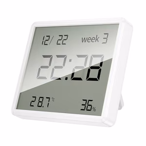 Hoco HX41 Electronic Clock with Hygrothermometer white
