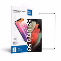 Karastatud klaas to Samsung Galaxy S21 ULTRA (full glue / Ümbris friendly) sinine Star 5D must