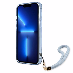 Guess GUHCP13LHTSGSB iPhone 13 Pro / 13 6,1 "sinine / sinine hardcase Translucent Stap