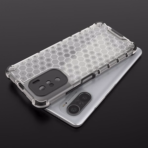 Honeycomb Case armor cover with TPU Bumper for Xiaomi Redmi K40 Pro+ / K40 Pro / K40 / Poco F3 red