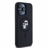 KARL LAGERFELD ümbris jaoks IPHONE 15 Pro Max compatible with MagSafe KLHMP15XSCMKCRHK (Silicone KC Body Ring) must
