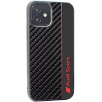 Audi Carbon Fiber Stripe iPhone 11 / Xr 6.1" must/must hardcase AUS-TPUPCIP11-R8/D1-BK
