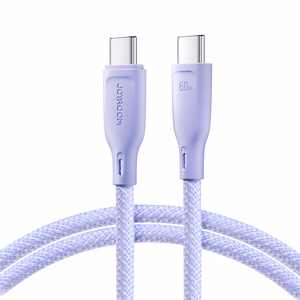 USB Кабель Joyroom "SA34-CC3" фиолетовый "Type-C / Type-C" 100см (до 60W)