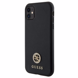 Guess Strass Metal Logo iPhone 11 / Xr 6.1" Ümbris - must