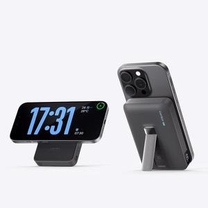 Cuktech WPB100 akupank 10 000 mAh, Qi2, 30 W, magnetkinnituse ja toega – must