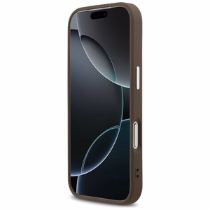 GUESS ümbris jaoks IPHONE 17 Pro compatible with MagSafe GUHMP17LP4TSRCMW (PU 4G W/Triangle Logo SL) brown