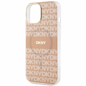 DKNY IML Mono & Stripe MagSafe ümbris jaoks iPhone 15 / 14 / 13 - roosa