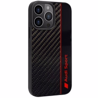 Audi Carbon Fiber Stripe iPhone 13 Pro Max 6.7" must/must hardcase AUS-TPUPCIP13PM-R8/D1-BK
