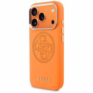 Guess Perforated 4G MagSafe ümbris for iPhone 17 Pro - oranž