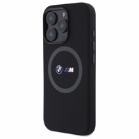 BMW M Silicone Printed Ring MagSafe Ümbris jaoks iPhone 16 Pro Max - must