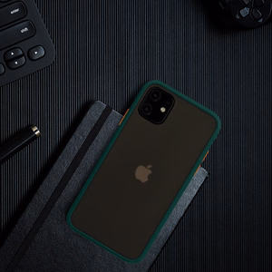 Vennus Color Button Bumper jaoks Samsung Galaxy A20S Roheline
