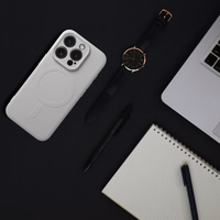 SILICONE MAG ÜMBRIS compatible with MagSafe jaoks IPHONE 16 Pro titanium