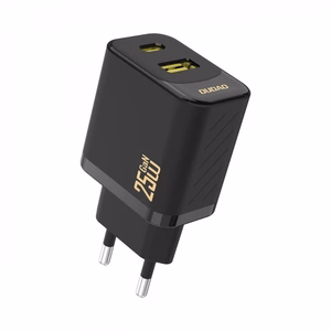 Dudao A26T GaN 25W Зарядное устройство USB-A USB-C - чёрный