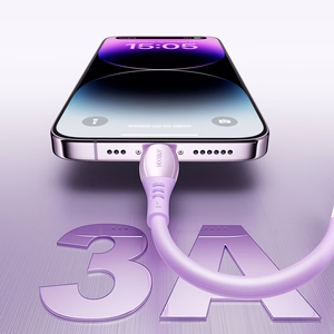 Joyroom S-A59 Vibrant Series 3A USB-A - Lightning kaabel 1.2m - lilla