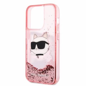 Karl Lagerfeld KLHCP14LLNCHCP iPhone 14 Pro 6.1" roosa/roosa hardcase Glitter Choupette Head