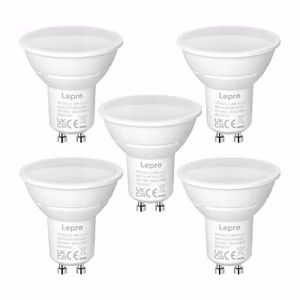 LEPRO 200073-WW-EU-5 GU10 LED-lamp, 4.5W, 345 lm, 2700K, 100°, 5 tk pakend