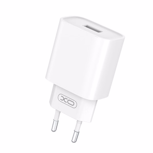 XO seinalaadija CE02D QC 3.0 18W 1x USB, valge + USB-C-kaabel