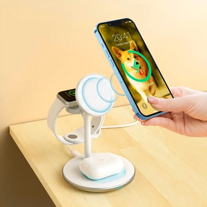 Wireless laadija Choetech T585-F 3-in-1 15W valge