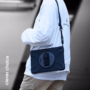 Crong Defender Plus tugevdatud ümbris iPad Air 11″ (M2/M3/M4, 2024–2026), iPad Air 10,9″ (4./5. põlvkond) ja iPad Pro 11″ (2021/2022) jaoks, must