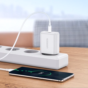 Ugreen US264 60518 USB-C / USB-C PD QC AFC kaabel 1m - valge