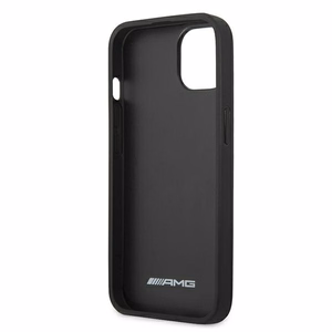 AMG Leather Debossed Lines чехол для iPhone 13 mini - чёрный