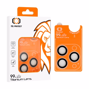 Tel Protect Titanium Lens 99% AR läbipaistvad karastatud kaitseklaasid Apple iPhone 18 Pro / 18 Pro Max kaameraläätsedele (3 tk)