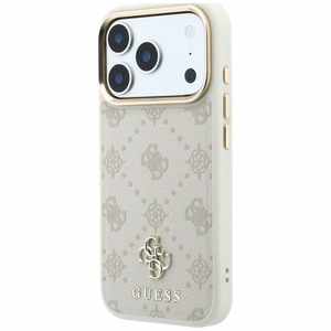 Guess Peony 4G Small Logo MagSafe-ümbris iPhone 17 Pro Max / 18 Pro Max jaoks, beež