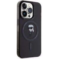 KARL LAGERFELD ümbris jaoks IPHONE 15 Pro KLHMP15LHFCKNOK (Ikonik + MAG) must