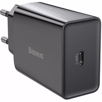 Baseus Speed Mini Quick Laadija, USB-C, PD, 3A, 20W (must)
