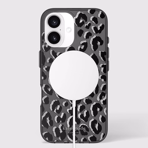 Kate Spade New York Protective MagSafe - Case for iPhone 16 (City Leopard)