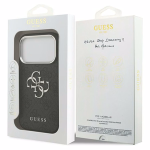 Guess 4G Big 4G Classic Logo ümbris jaoks iPhone 17 Pro Max - must