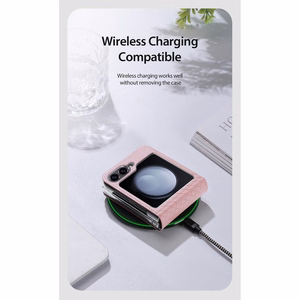 DUX DUCIS case BRIL jaoks SAMSUNG Z Flip6 5G roosa
