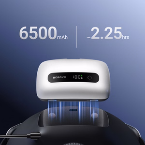 BoboVR BM60-2 6500 mAh akukomplekt, 2 tk, mudelitele BoboVR M3 Pro+ ja BoboVR M3, koos laadimisjaamaga, valge
