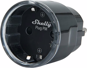 Shelly Plug PM Gen3 Matter 13A nutipistikupesa, must