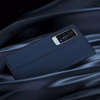 Dux Ducis Skin Pro raamaturiiuli tüüpi korpus Vivo X60 jaoks must