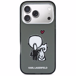 Karl Lagerfeld Karl & Choupette Back MagSafe Ümbris for iPhone 17 Pro Max - must