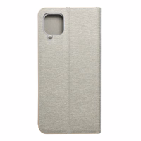 LUNA Book kuldne jaoks SAMSUNG A12 / M12 hõbedane