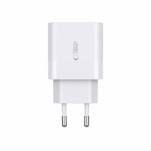 Tech-Protect C20W laadija 2x USB-C PD 20W - valge